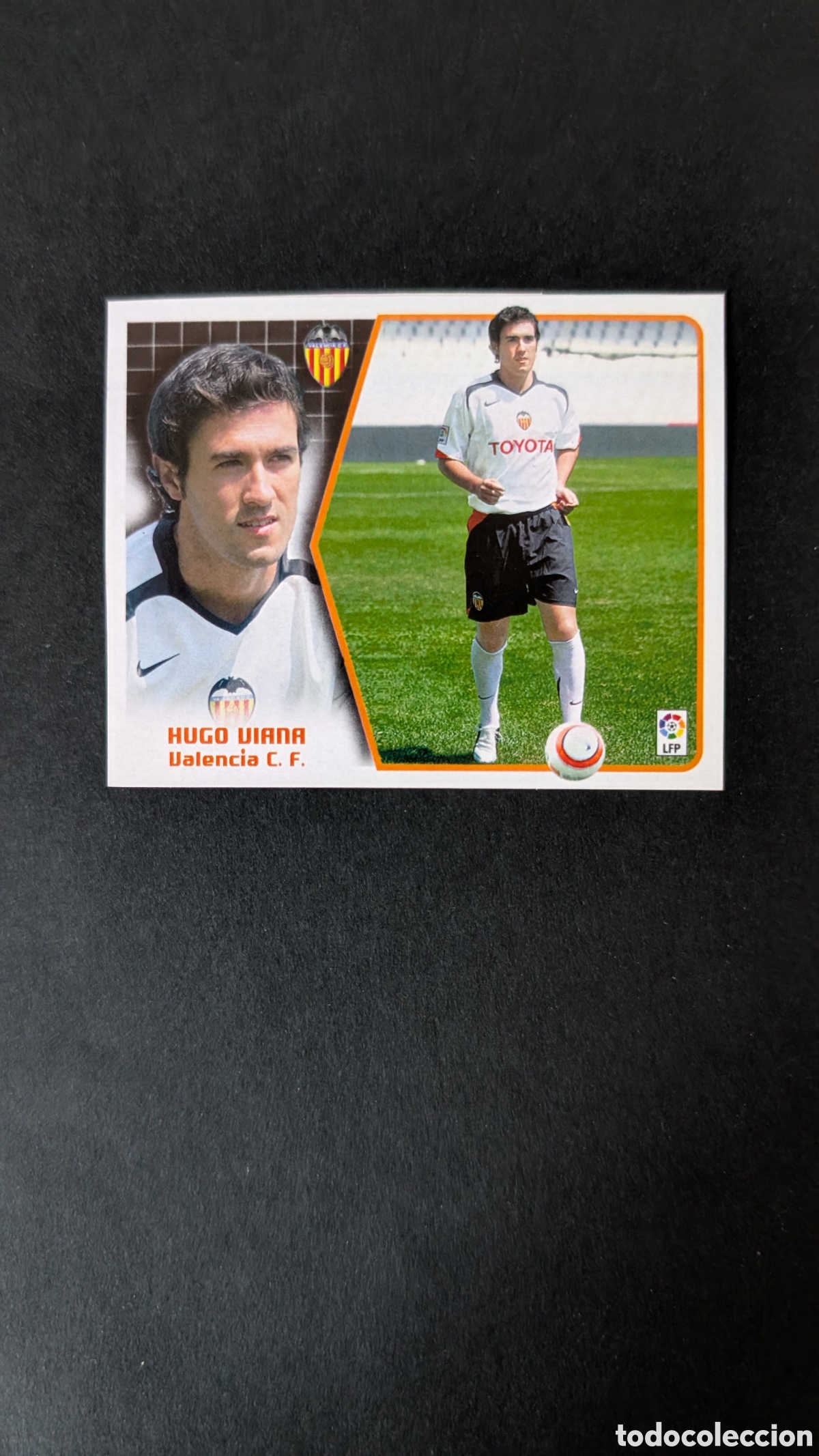 Cartes &agrave; collectionner de Football: HUGO VIANA VALENCIA FICHAJE 39 LIGA ESTE 2005/06 05 06 RECORTADO