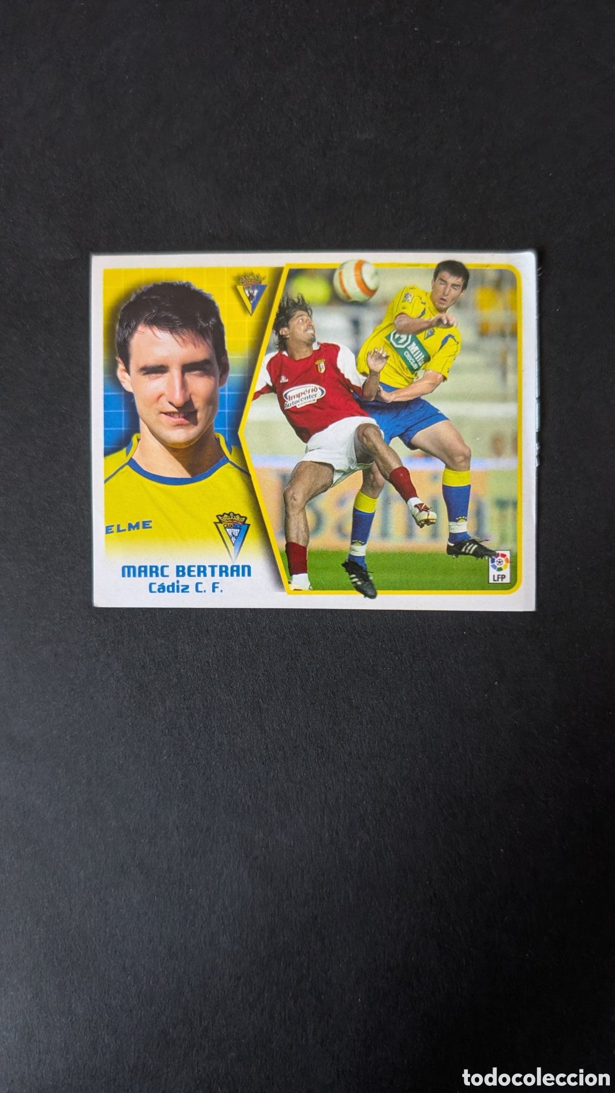 Cartes &agrave; collectionner de Football: MARC BERTRAN CADIZ COLOCA LIGA ESTE 2005/06 05 06 VENTANILLA