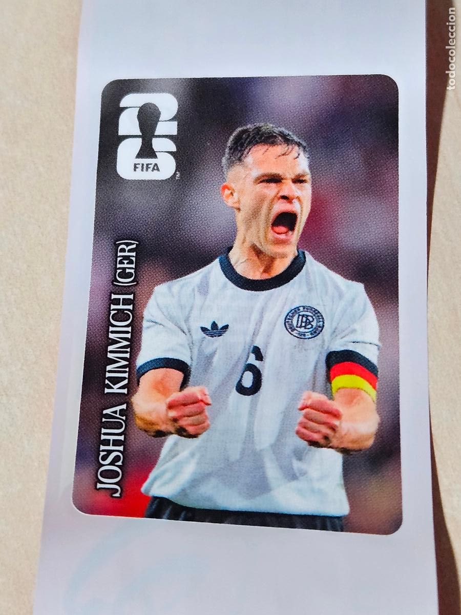 Figurine di Calcio: JOSHUA KIMMICH (ALEMANIA). CROMO PANINI PROMOCI&Oacute;N COCA-COLA MUNDIAL FIFA 2026.