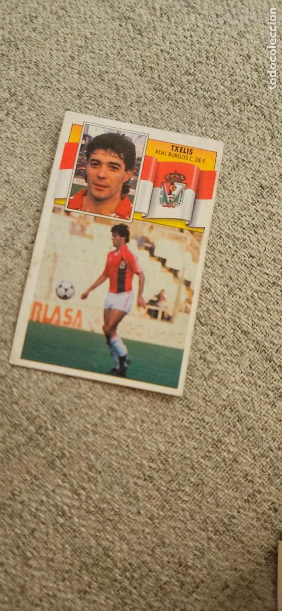 Cromos de F&uacute;tbol: burgos txelis este 1990 1991 90 91 despegado