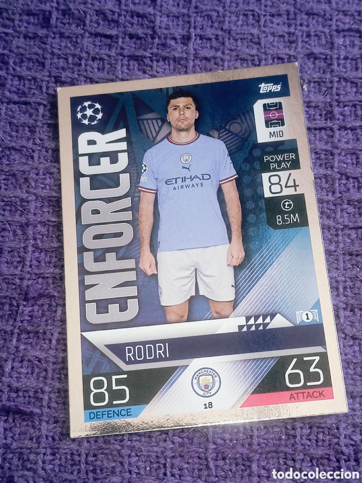 Fu&szlig;ball-Sticker: Rodri - Enforcer - Topps Match Attax UEFA Champions League 2022-23