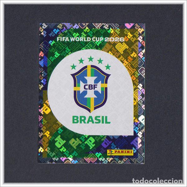 Figurine di Calcio: FIFA WORLD CUP 2026 26 MUNDIAL PANINI ESCUDO BRA 1 BRASIL COLECCI&Oacute;N LIGA ALBUM STICKER