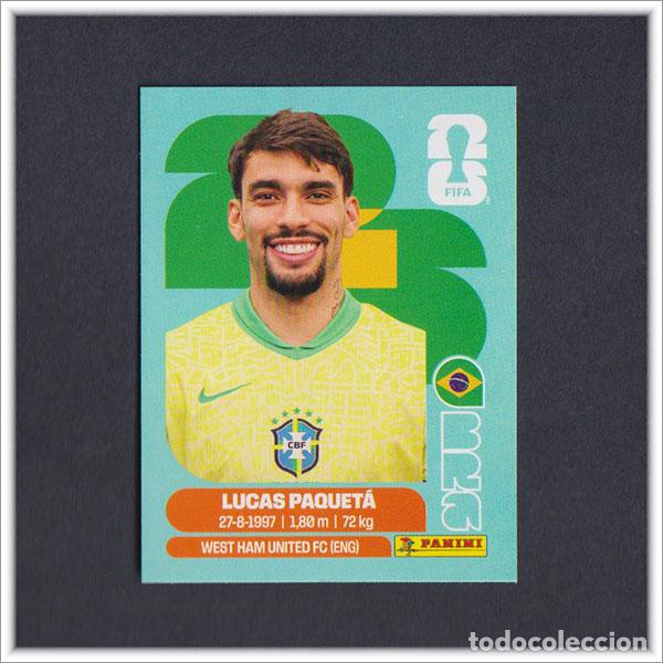 Cromos de Futebol: FIFA WORLD CUP 2026 26 MUNDIAL PANINI LUCAS PAQUETA BRA 9 BRASIL COLECCI&Oacute;N LIGA ALBUM STICKER