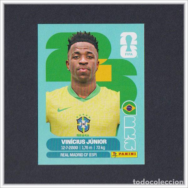 Cromos de Futebol: FIFA WORLD CUP 2026 26 MUNDIAL PANINI VINICIUS BRA 14 BRASIL COLECCI&Oacute;N LIGA ALBUM STICKER