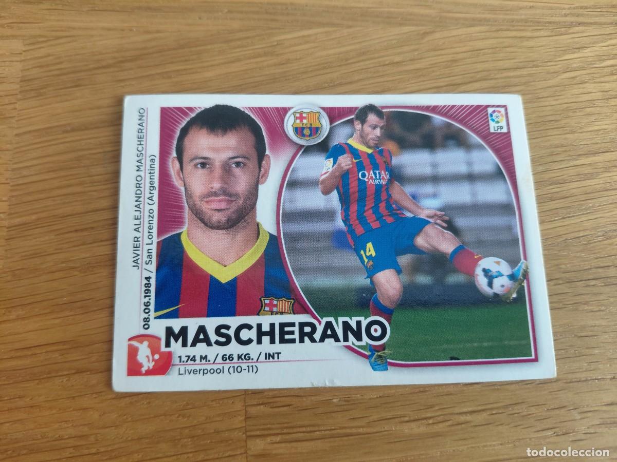 Cromos de Futebol: Mascherano -- n&ordm; 6 -- Barcelona -- 14/15 -- Este -- Nunca pegado