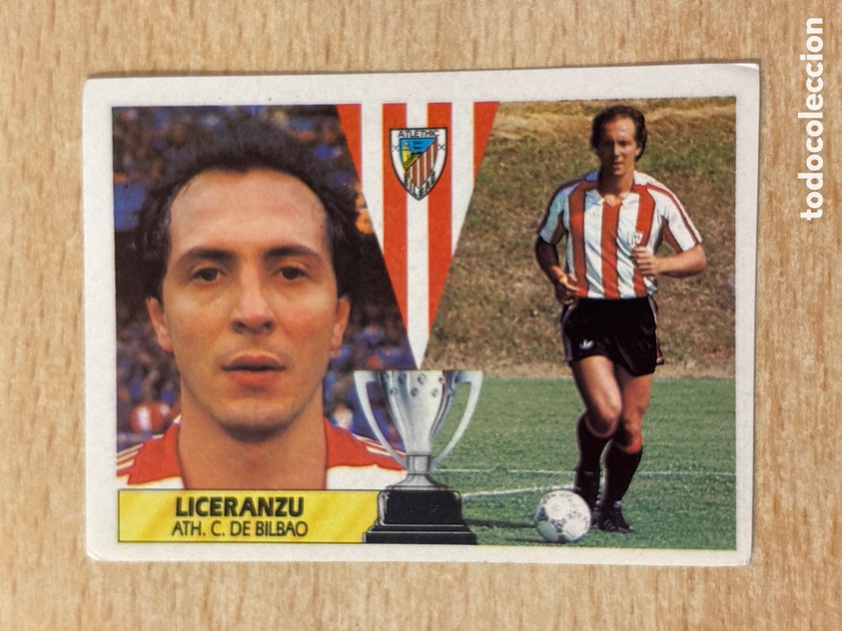 Cromos de Futebol: Liceranzu Athletic Club de Bilbao Ed. Este 87 88 sin pegar