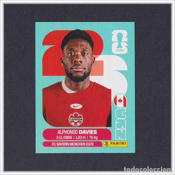 Cromos de Futebol: FIFA WORLD CUP 2026 26 MUNDIAL PANINI ALPHONSO DAVIES CAN 3 CANADA COLECCI&Oacute;N LIGA ALBUM STICKER