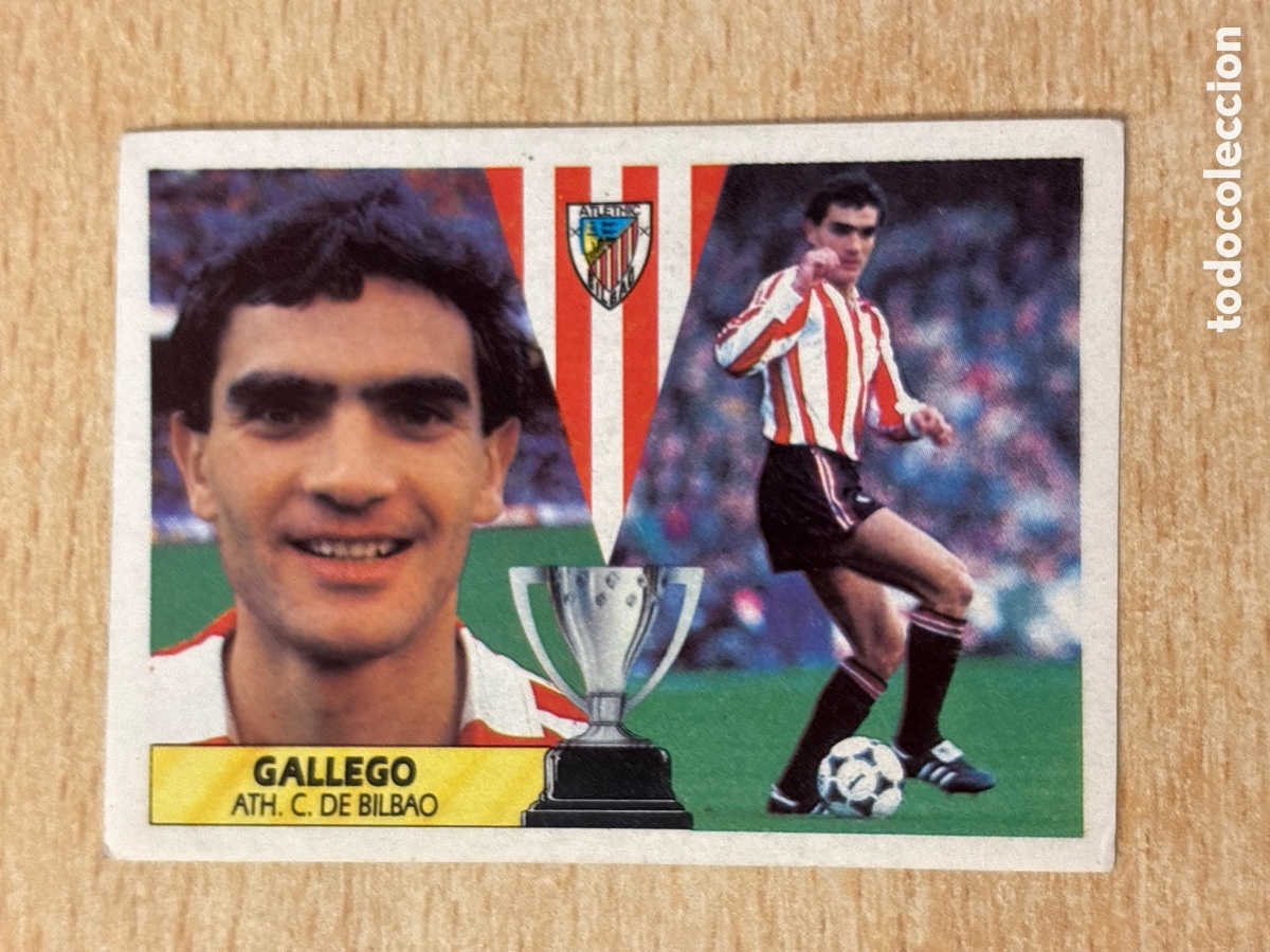 Cromos de Futebol: Gallego Athletic Club de Bilbao Ed. Este 87 88 sin pegar