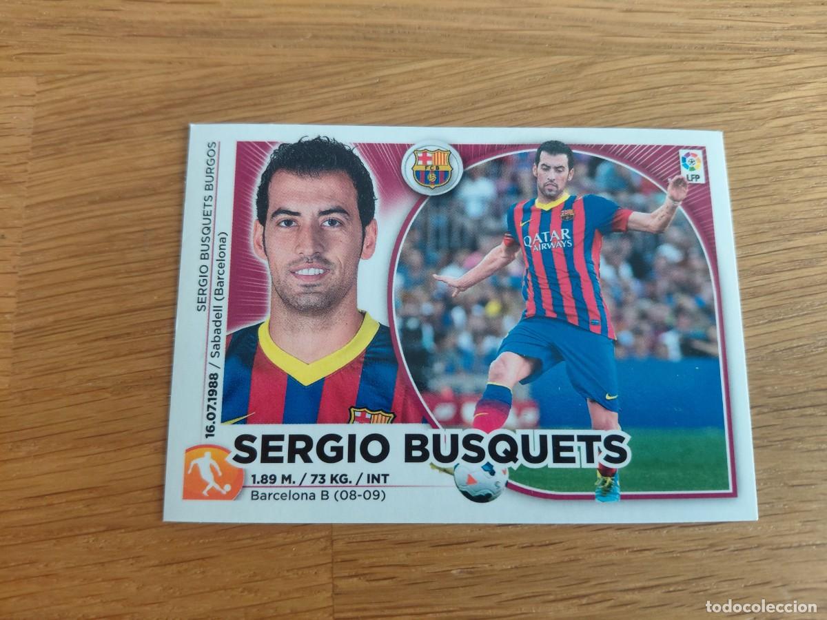 Cromos de Futebol: Sergio Busquets -- n&ordm; 9 -- Barcelona -- 14/15 -- Este -- Nunca pegado