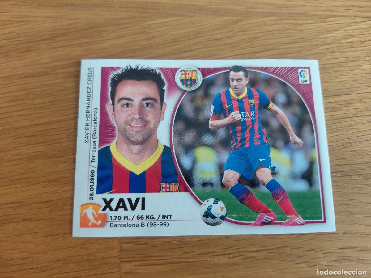Fu&szlig;ball-Sticker: Xavi -- n&ordm; 10 -- Barcelona -- 14/15 -- Este -- Nunca pegado