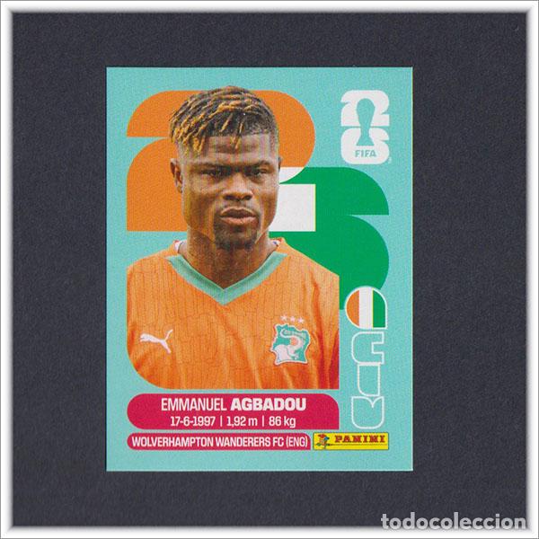 Cromos de F&uacute;tbol: FIFA WORLD CUP 2026 26 MUNDIAL PANINI AGBADOU CIV 8 COSTA DE MARFIL COLECCI&Oacute;N LIGA ALBUM STICKER