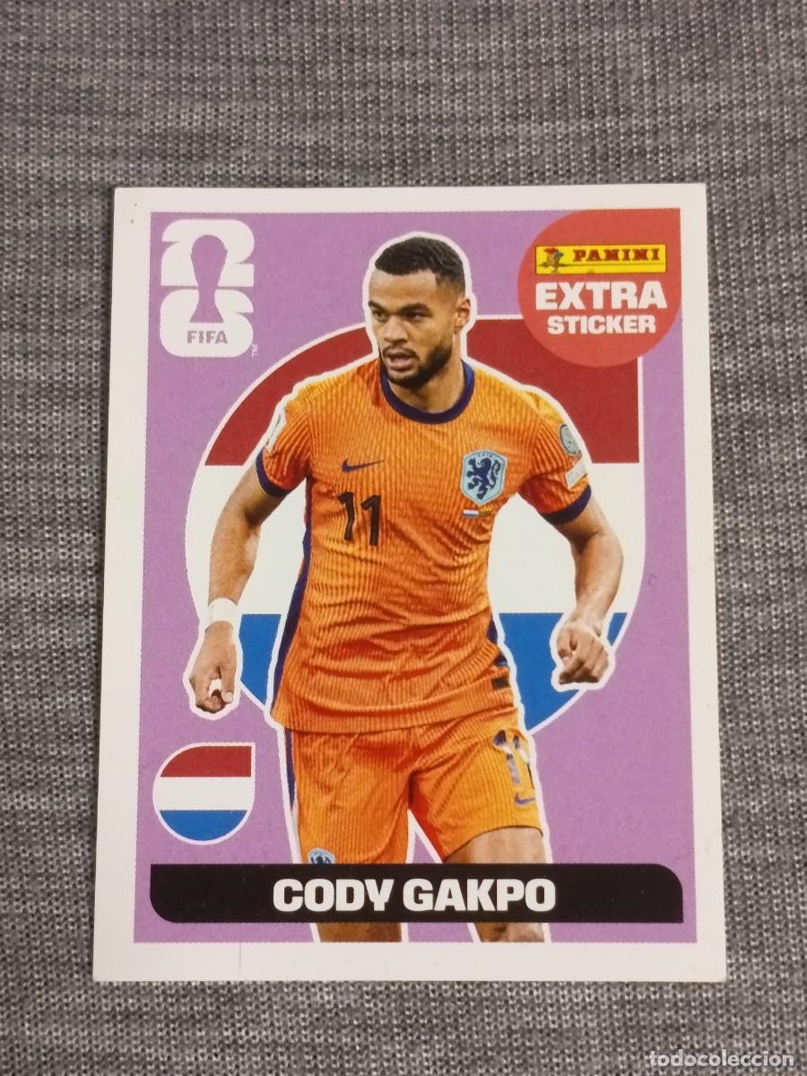 Cromos de F&uacute;tbol: CODY GAKPO EXTRA STICKER MUNDIAL 2026 PANINI FIFA WORLD CUP NUEVO