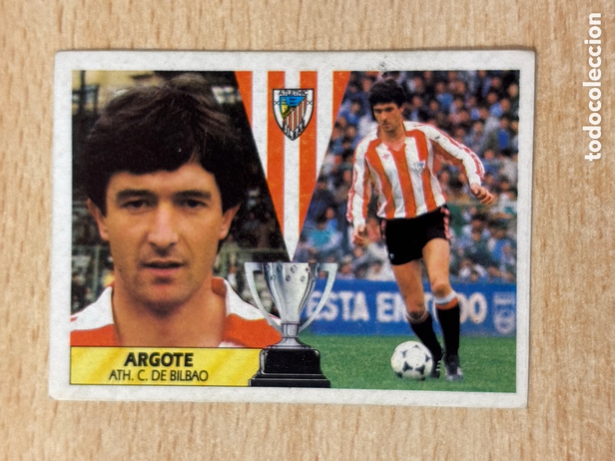 Cromos de F&uacute;tbol: Argote Athletic Club de Bilbao Ed. Este 87 88 sin pegar
