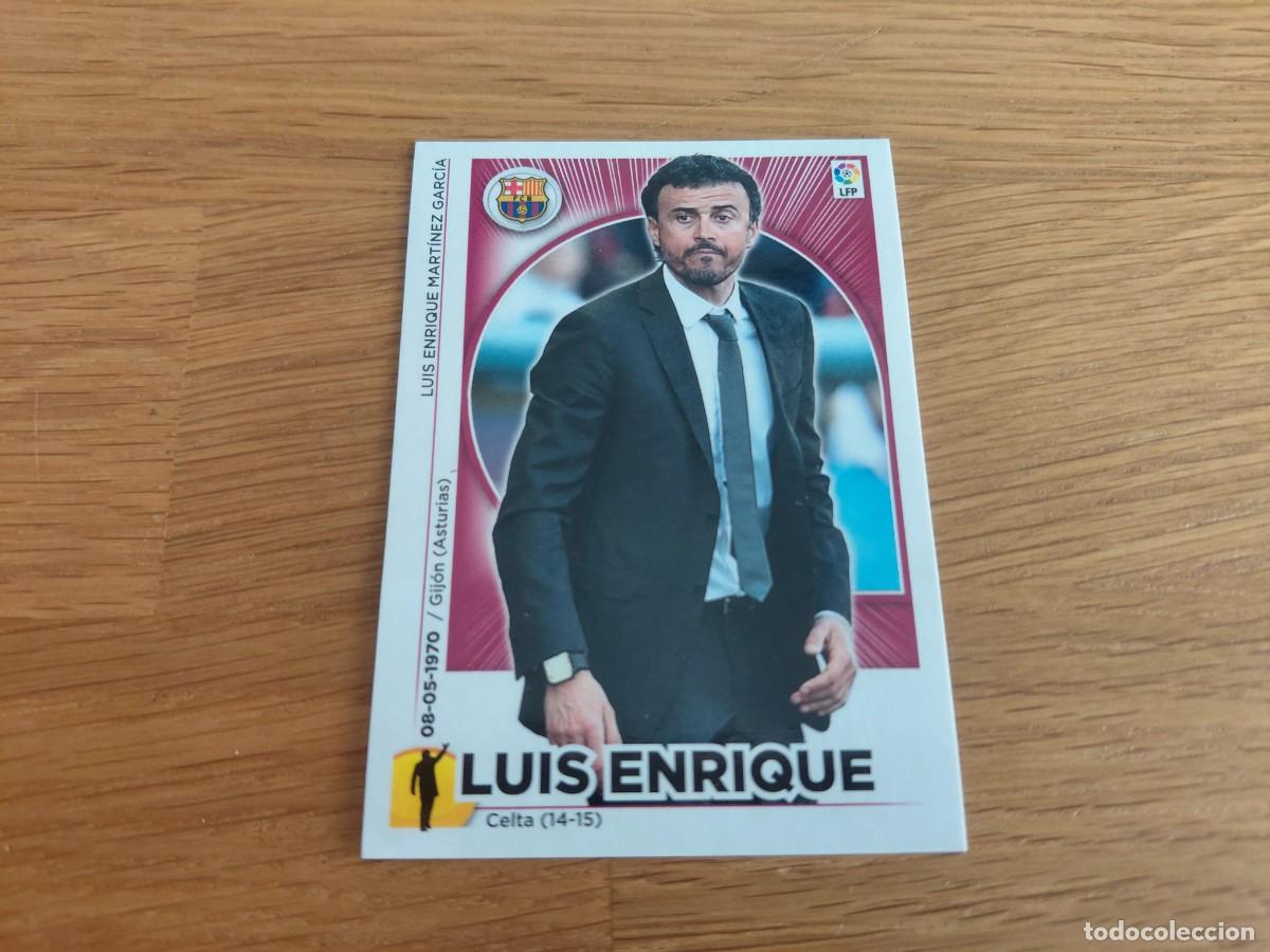 Cromos de F&uacute;tbol: Luis Enrique -- n&ordm; 22 -- Entrenador -- Barcelona -- 14/15 -- Este -- Nunca pegado