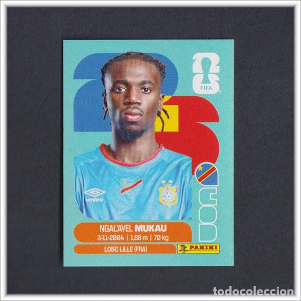 Cromos de F&uacute;tbol: FIFA WORLD CUP 2026 26 MUNDIAL PANINI MUKAU COD 9 CONGO COLECCI&Oacute;N LIGA ALBUM STICKER