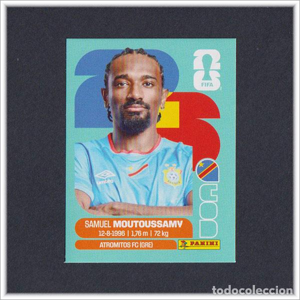 Cromos de F&uacute;tbol: FIFA WORLD CUP 2026 26 MUNDIAL PANINI MOUTOUSSAMY COD 11 CONGO COLECCI&Oacute;N LIGA ALBUM STICKER