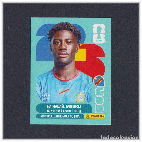 Cromos de F&uacute;tbol: FIFA WORLD CUP 2026 26 MUNDIAL PANINI MBUKU COD 20 CONGO COLECCI&Oacute;N LIGA ALBUM STICKER