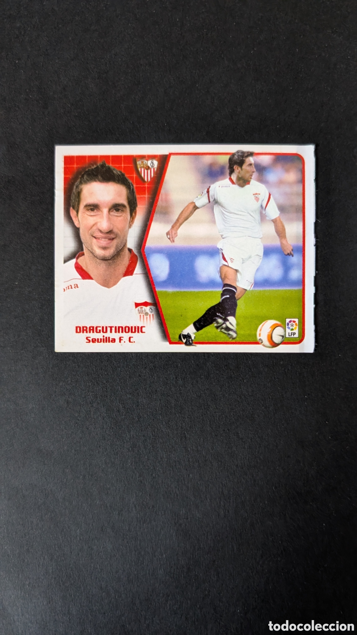Cromos de F&uacute;tbol: DRAGUTINOVIC SEVILLA COLOCA LIGA ESTE 2005/06 05 06 VENTANILLA