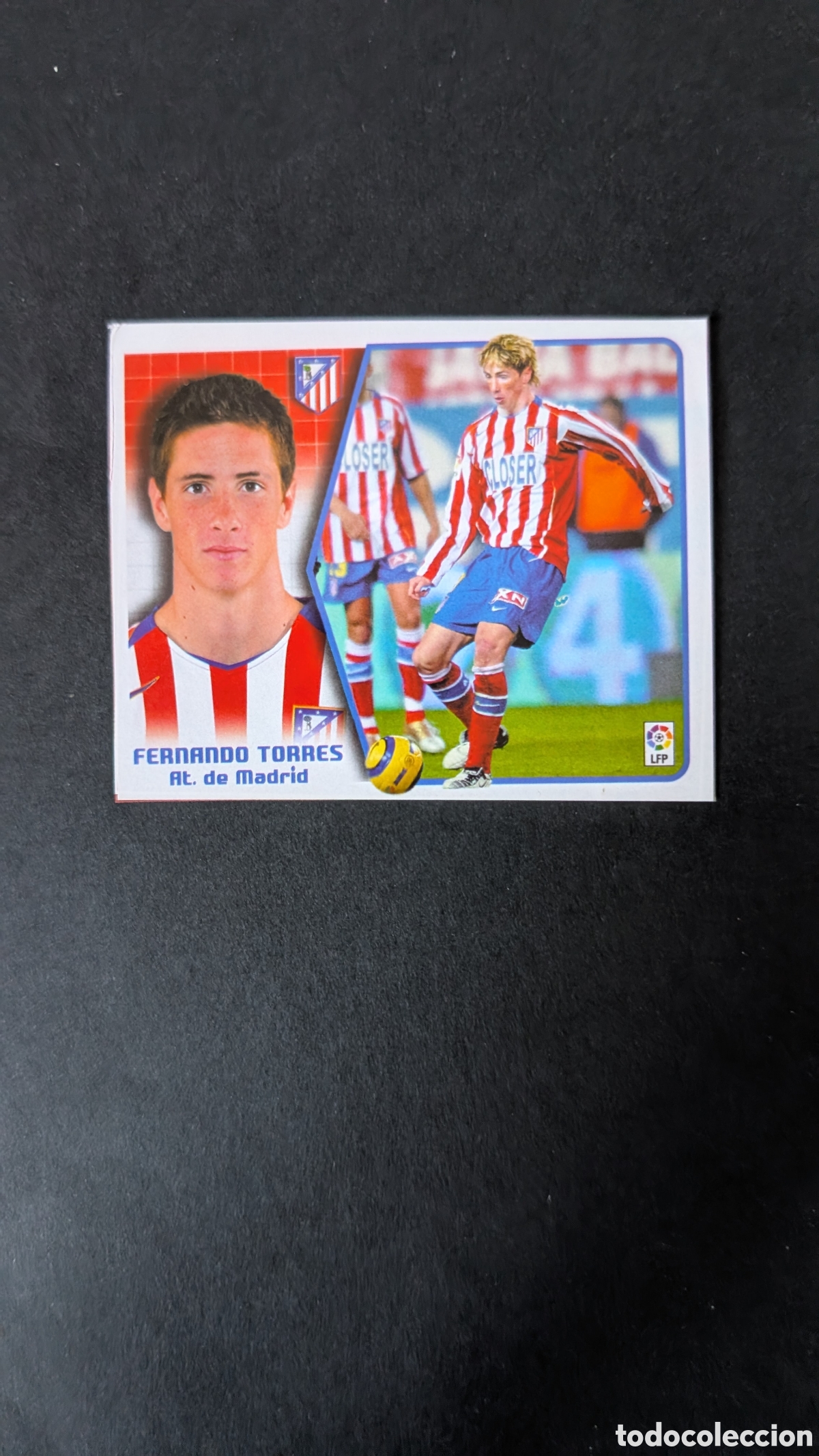 Cromos de F&uacute;tbol: FERNANDO TORRES ATLETICO MADRID LIGA ESTE 2005/06 05 06 RECORTADO