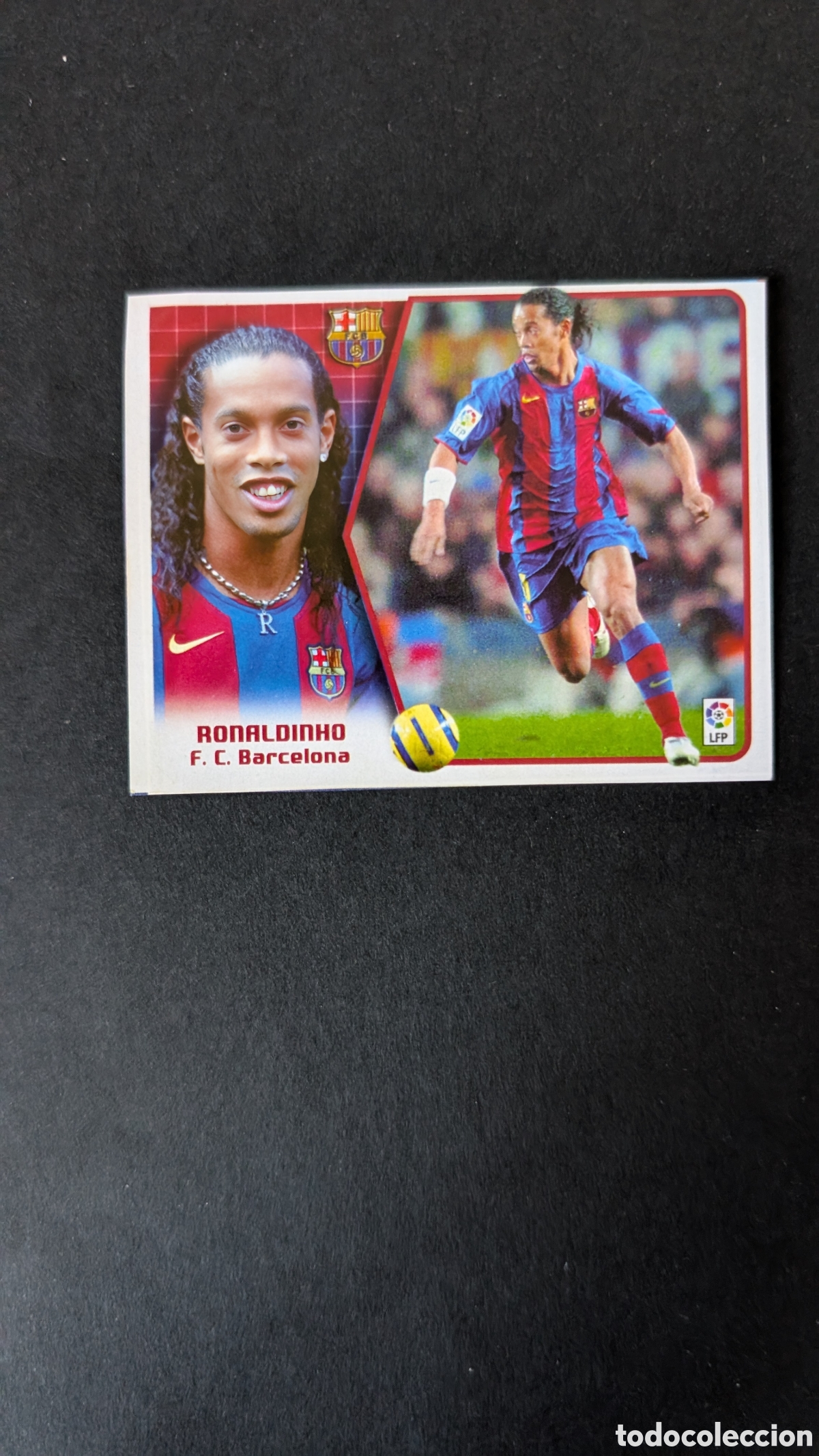 Cromos de F&uacute;tbol: RONALDINHO BARCELONA LIGA ESTE 2005/06 05 06 RECORTADO