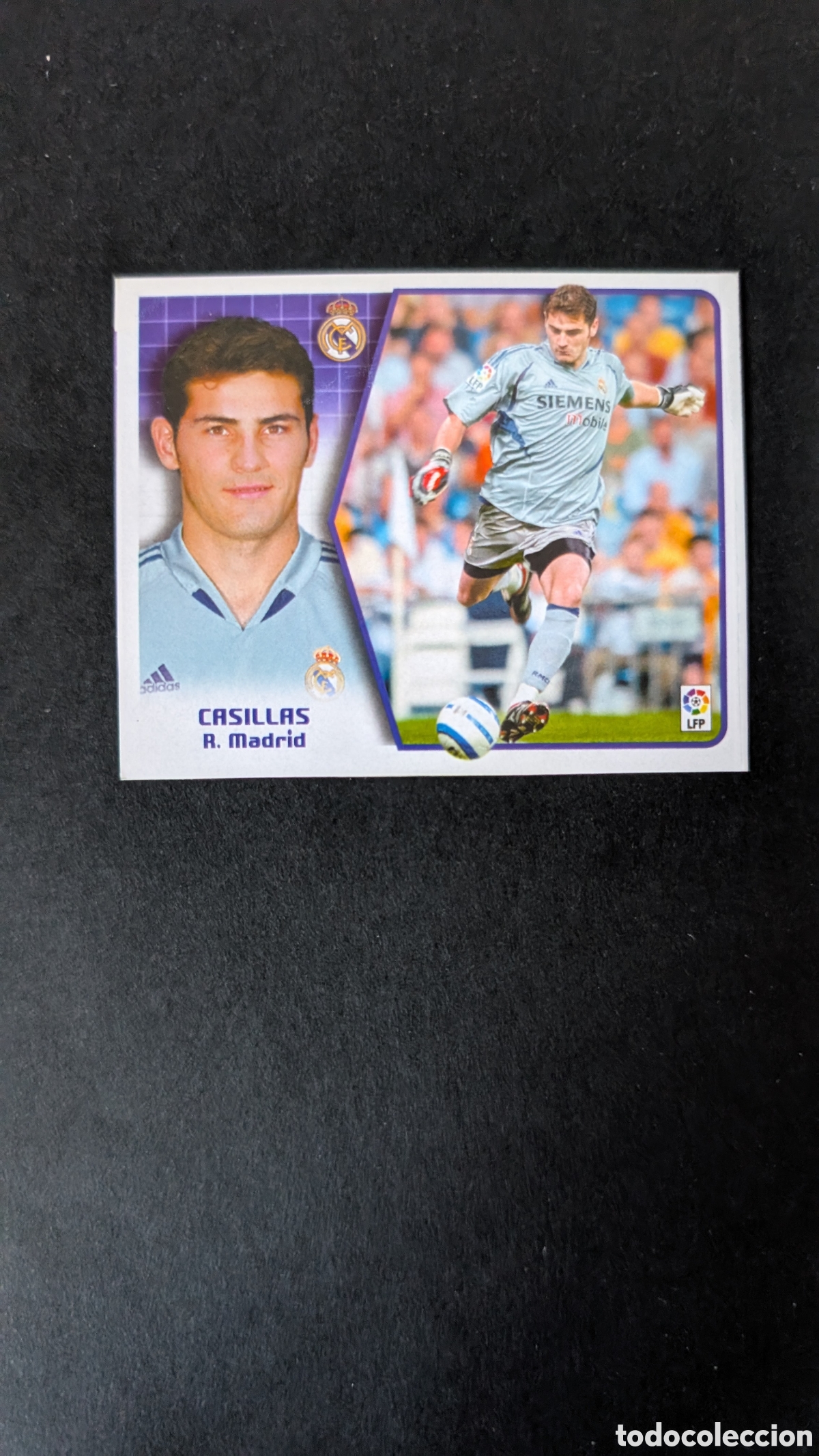 Cromos de F&uacute;tbol: CASILLAS REAL MADRID LIGA ESTE 2005/06 05 06 RECORTADO