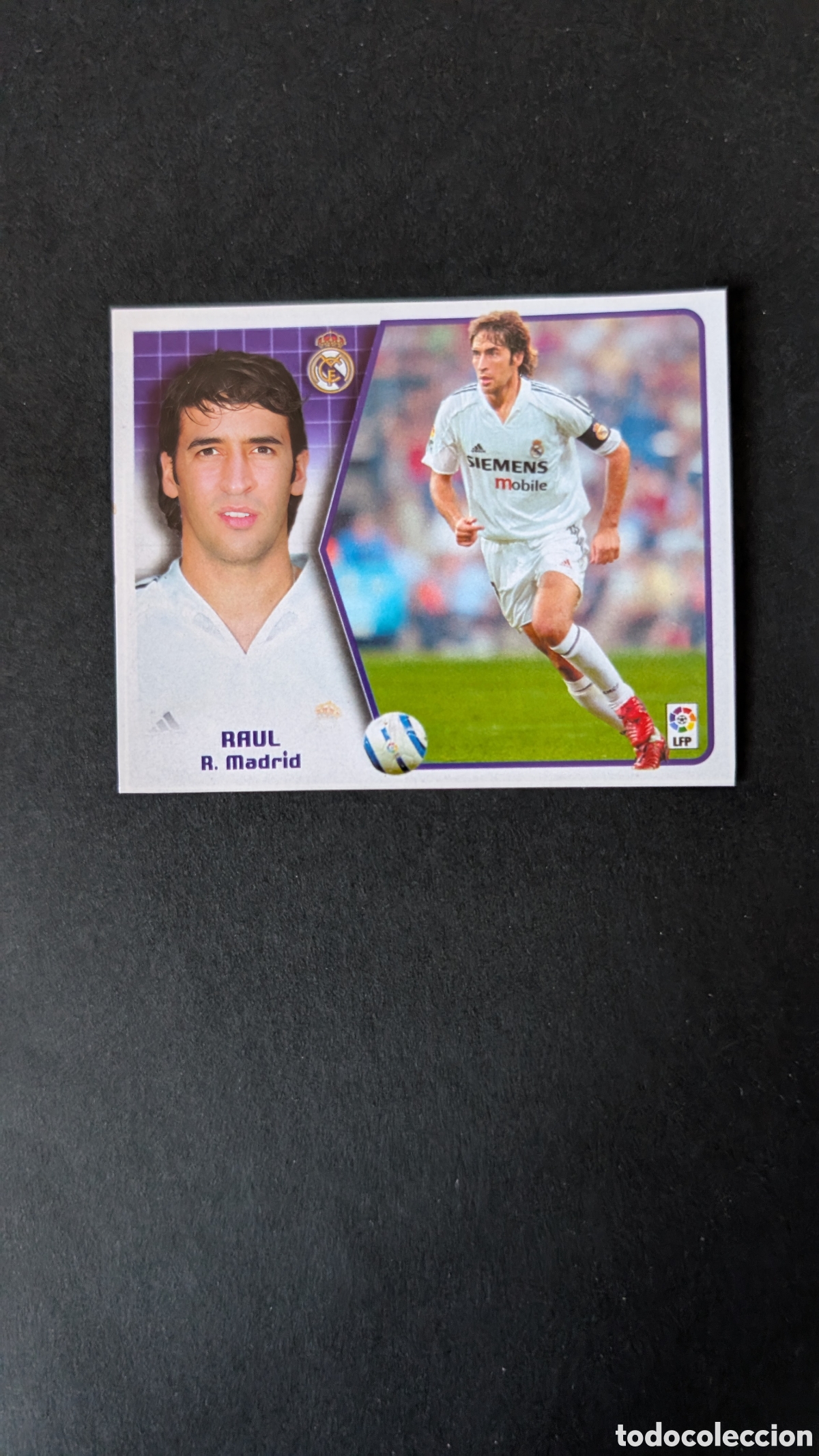 Cromos de F&uacute;tbol: RAUL REAL MADRID LIGA ESTE 2005/06 05 06 RECORTADO