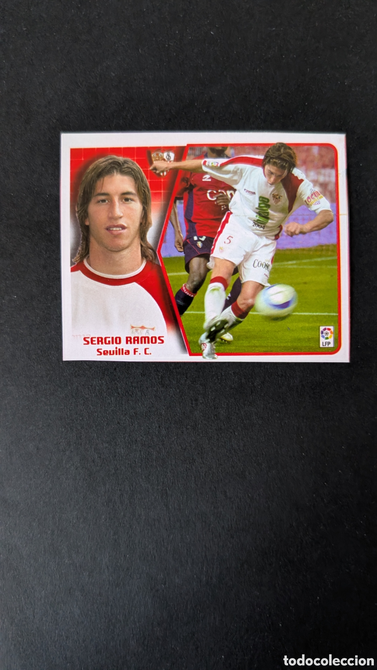Cromos de F&uacute;tbol: SERGIO RAMOS SEVILLA BAJA LIGA ESTE 2005/06 05 06 RECORTADO