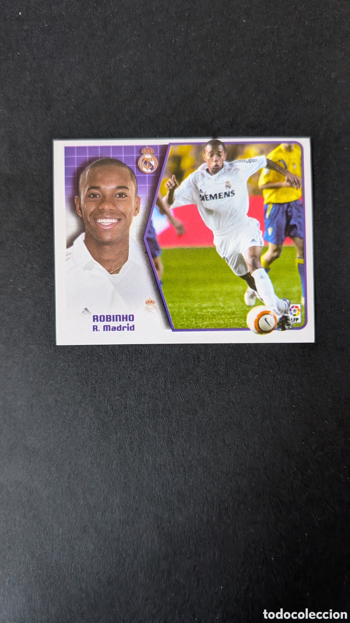 Cromos de F&uacute;tbol: ROBINHO REAL MADRID FICHAJE 24 VERSION LIGA ESTE 2005/06 05 06 NUNCA PEGADO SIN PEGAR