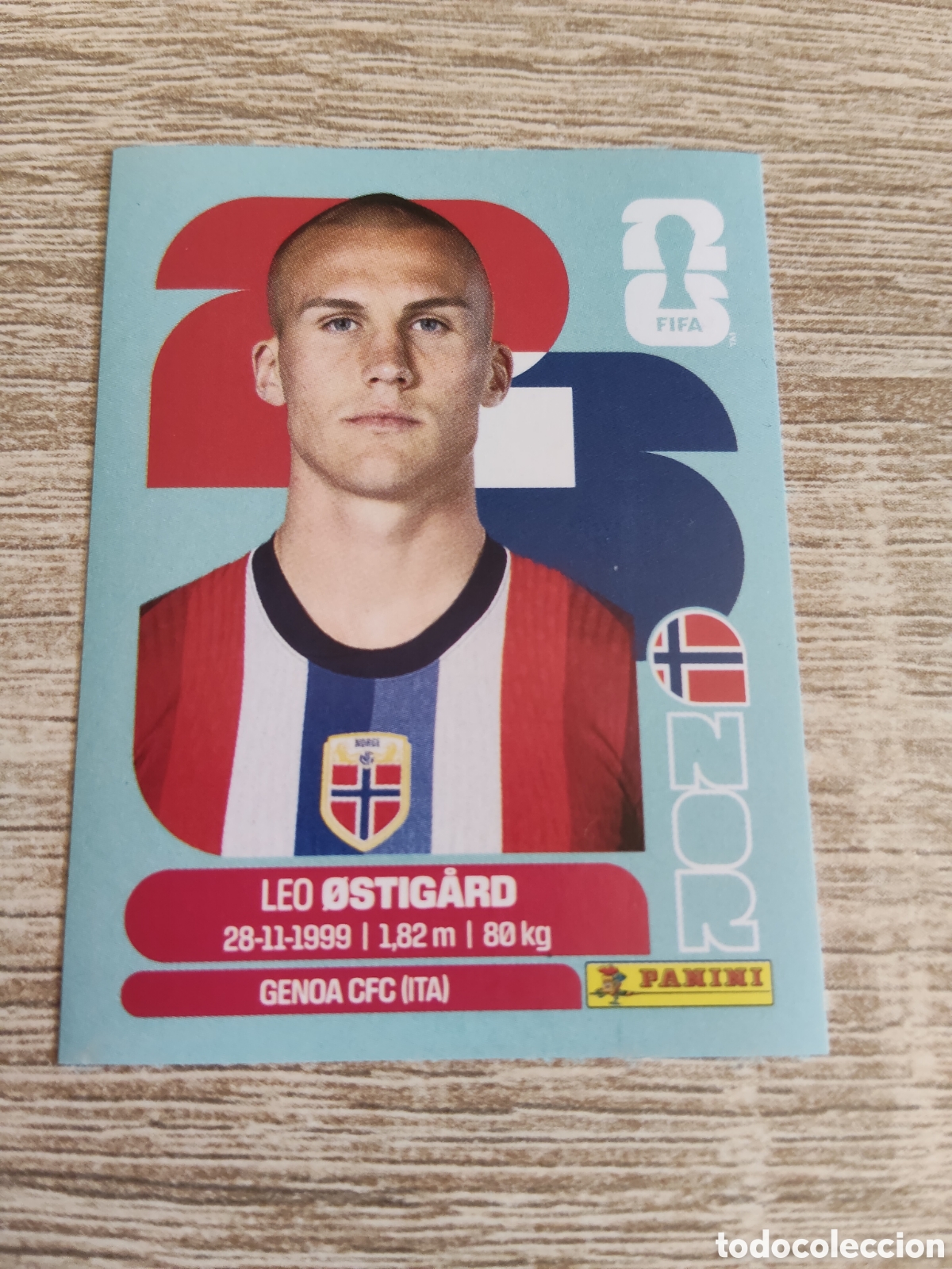 Cromos de F&uacute;tbol: Panini mundial 2026 NOR 4 Leo Ostigard Noruega