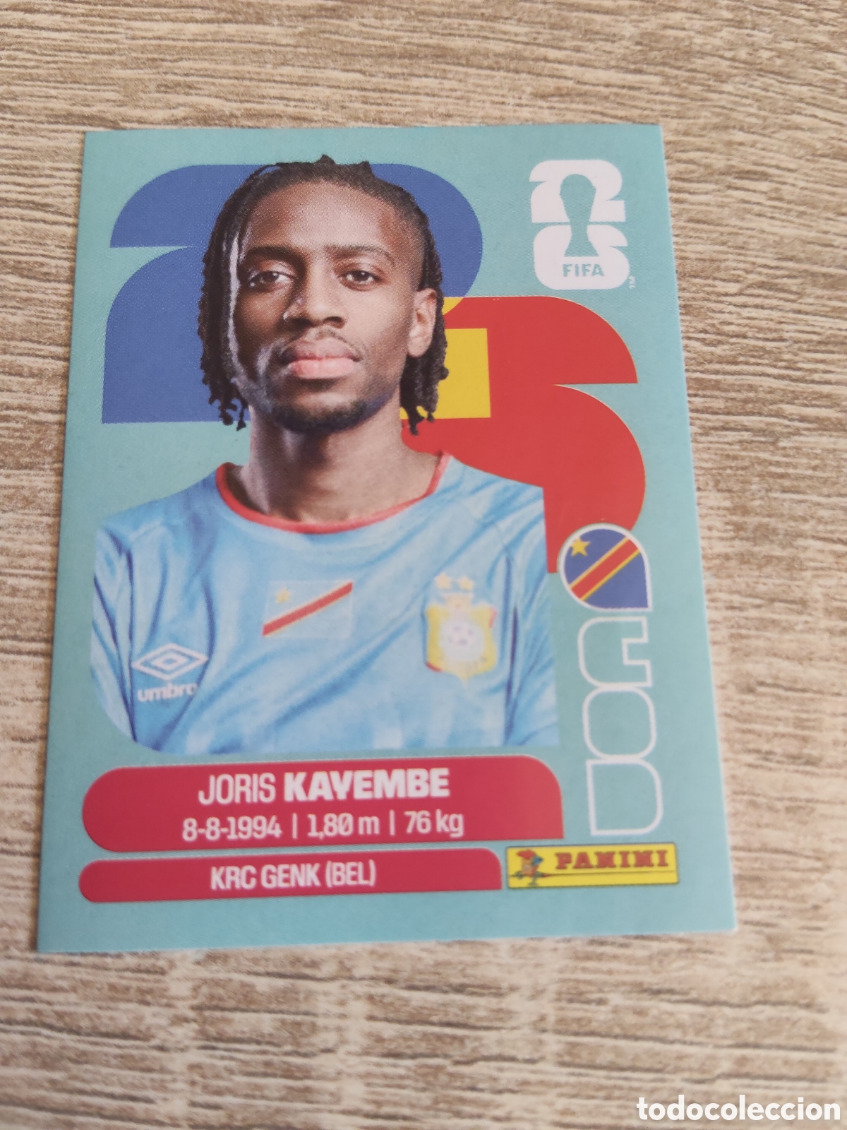 Cromos de Futebol: Panini mundial 2026 COD 7 Joris Kavembe Congo
