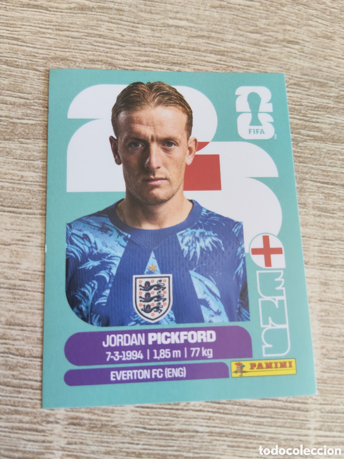 Cromos de F&uacute;tbol: Panini mundial 2026 ENG 2 Jordan Pickford Inglaterra