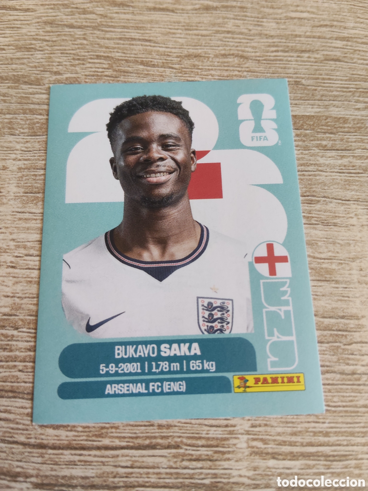 Cromos de F&uacute;tbol: Panini mundial 2026 ENG 17 Bukayo Saka Inglaterra
