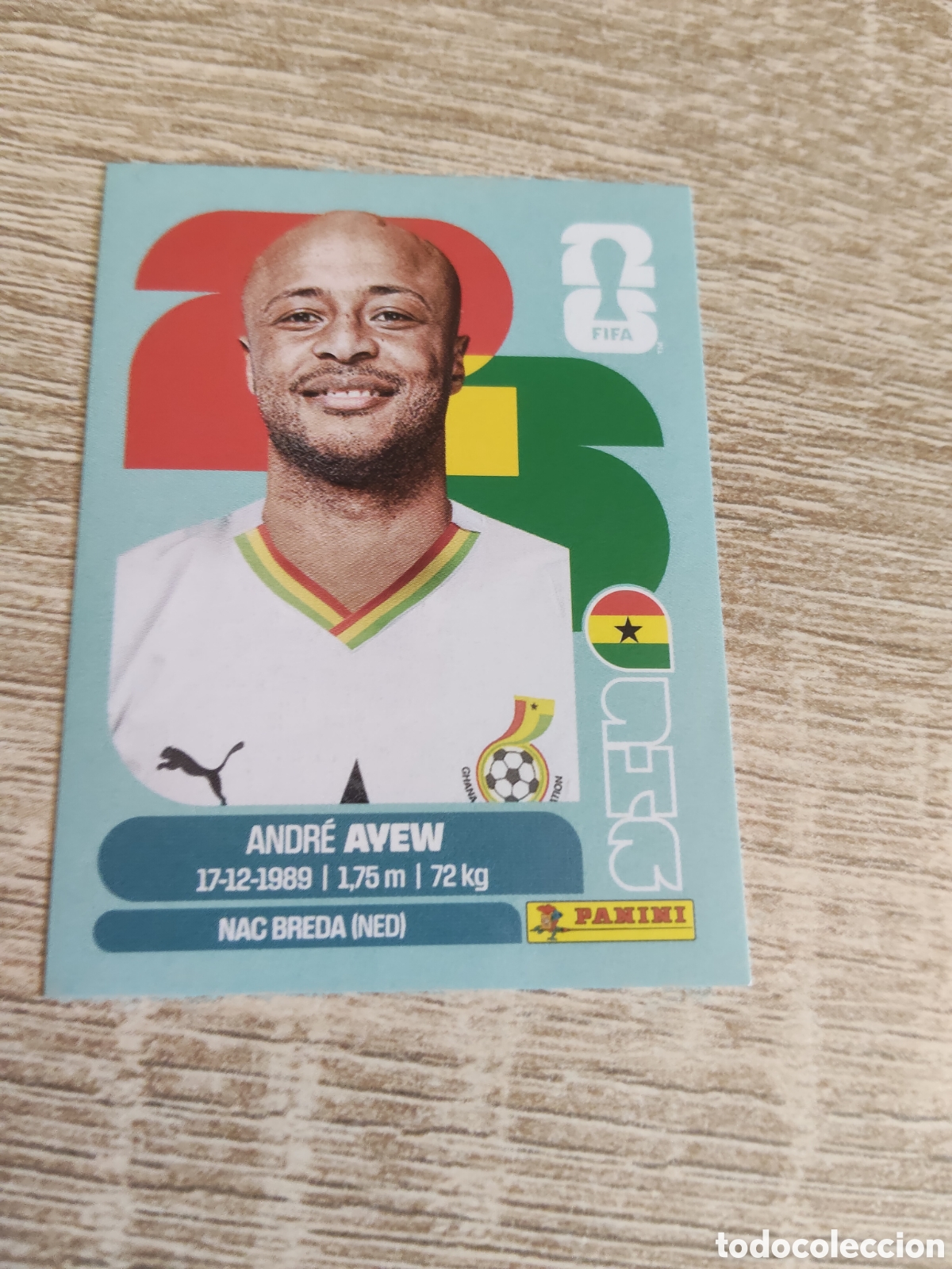 Cromos de F&uacute;tbol: Panini mundial 2026 GHA 17 Andr&eacute; Ayew Ghana