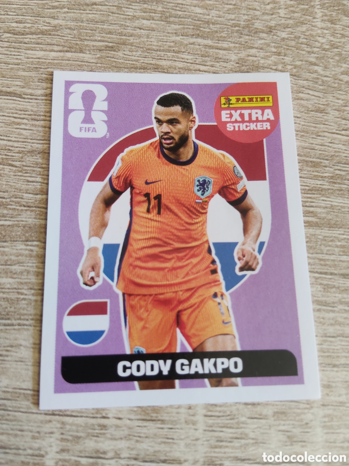 Cromos de F&uacute;tbol: Panini mundial 2026 extra sticker Cody Gakpo Holanda