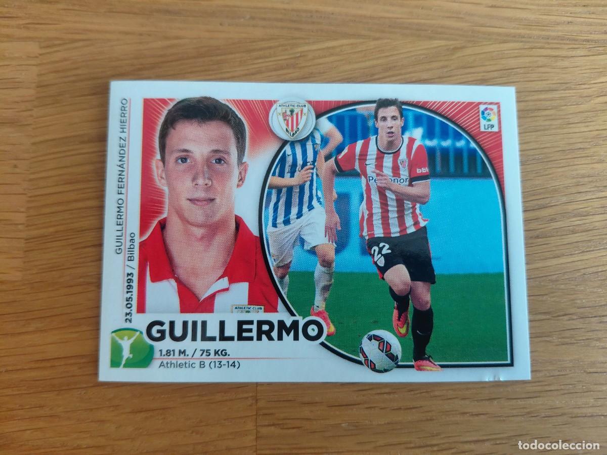 Cromos de F&uacute;tbol: Guillermo -- n&ordm; 20 -- Athletic Bilbao -- 14/15 -- Este -- Nunca pegado
