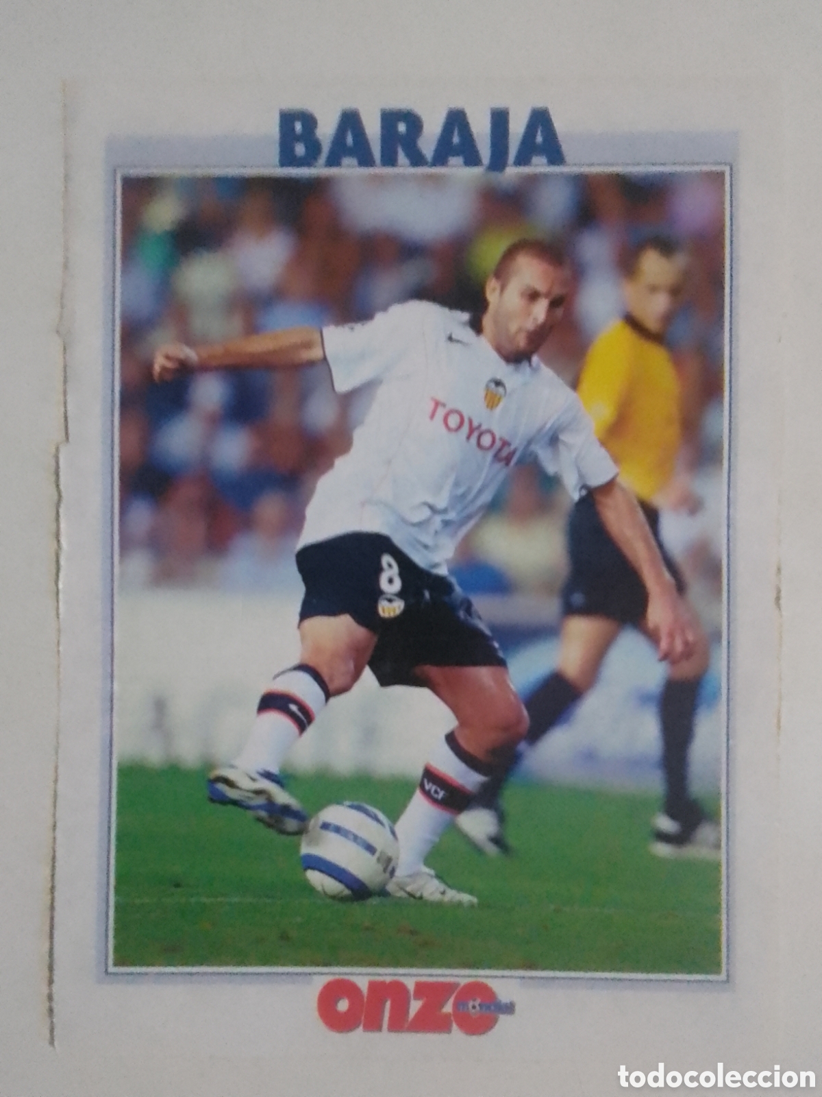 Cromos de F&uacute;tbol: FICHA onze mondial Baraja &bull; Valencia.