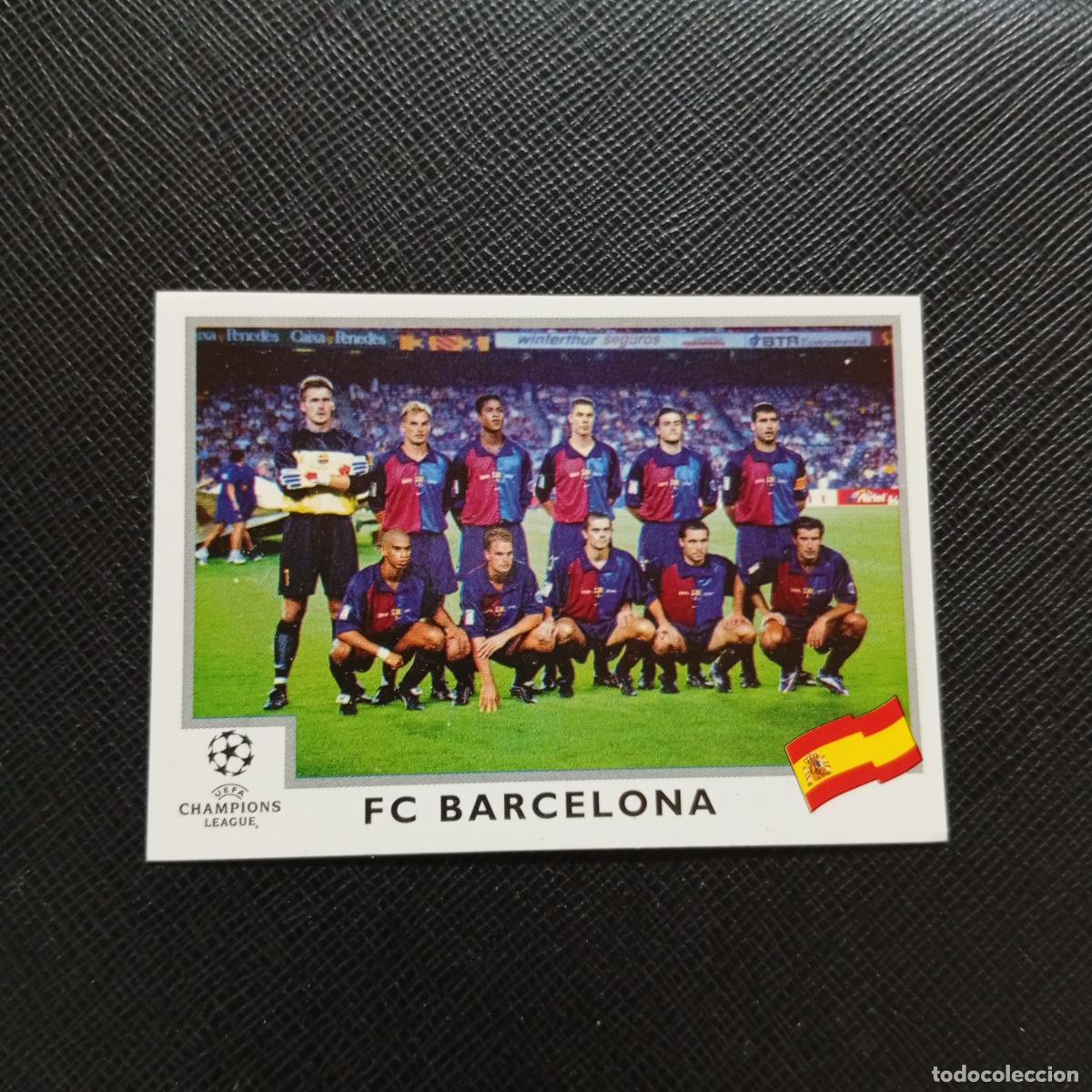 Cromos de F&uacute;tbol: 35 ALINEACION BARCELONA PANINI CHAMPIONS LEAGUE 1999 2000 99 00 - SIN PEGAR - A94 PG181