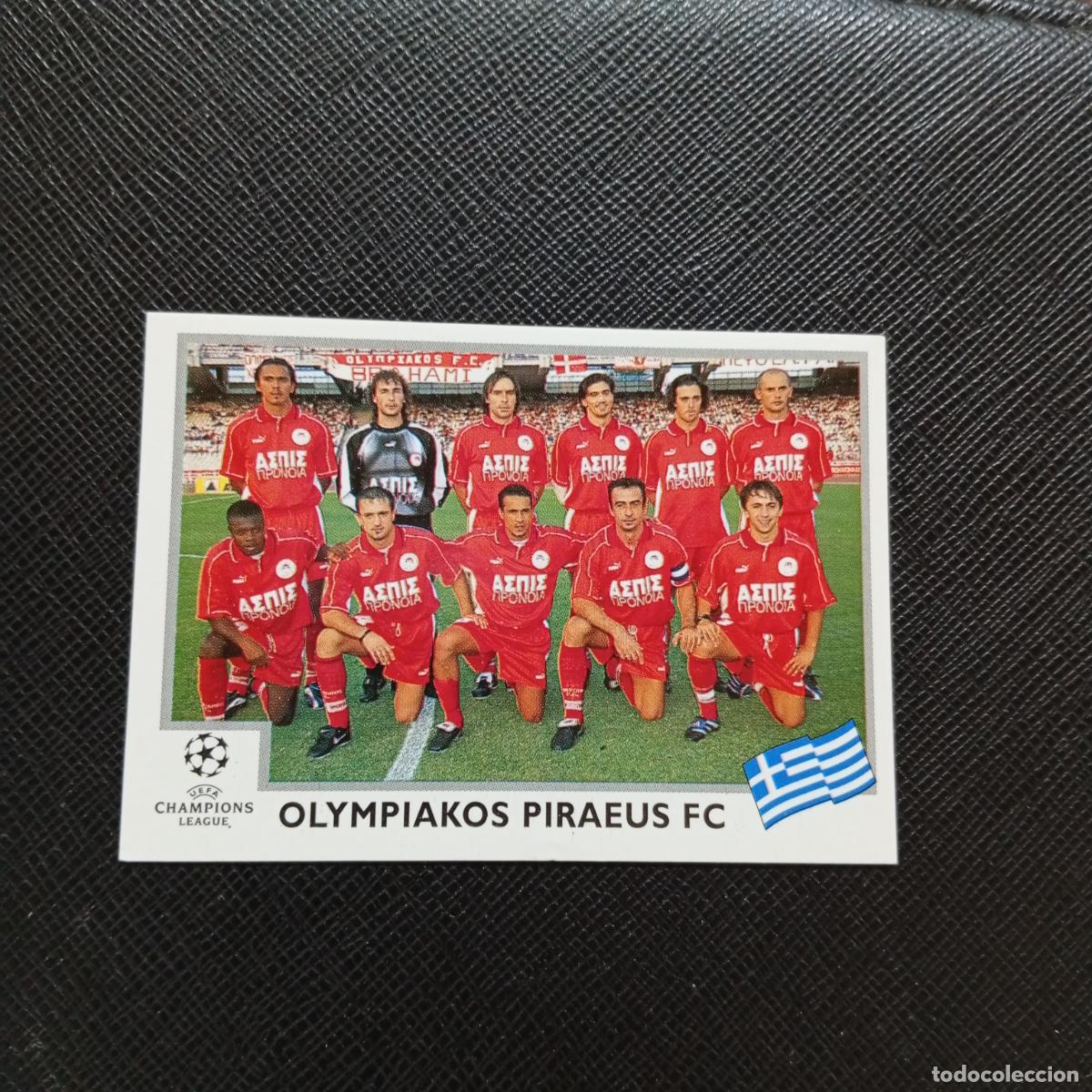 Cromos de F&uacute;tbol: 171 ALINEACION OLYMPIAKOS PANINI CHAMPIONS LEAGUE 1999 2000 99 00 - SIN PEGAR - A94 PG190