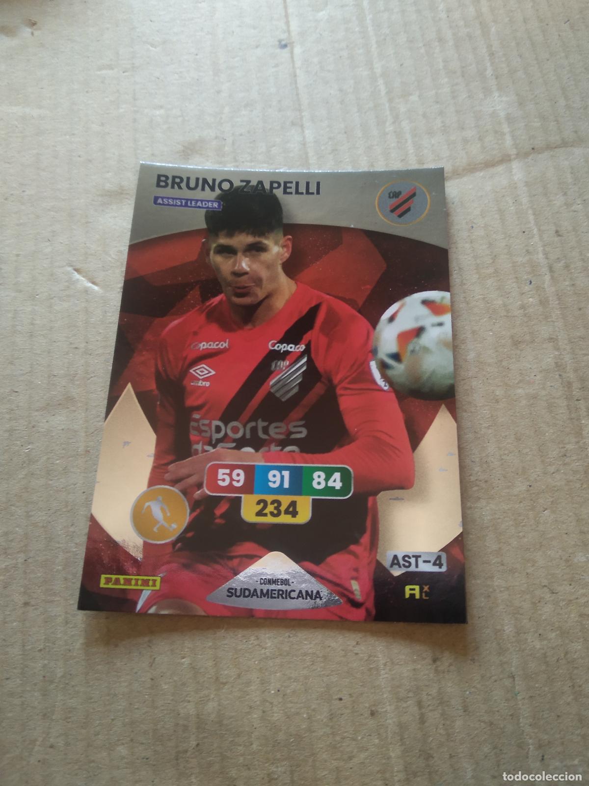 Cromos de F&uacute;tbol: BRUNO ZAPELLI Paranaense CROMO FUTBOL PANINI ADRENALYN CONMEBOL LIBERTADORES SUDAMERICANA 2024