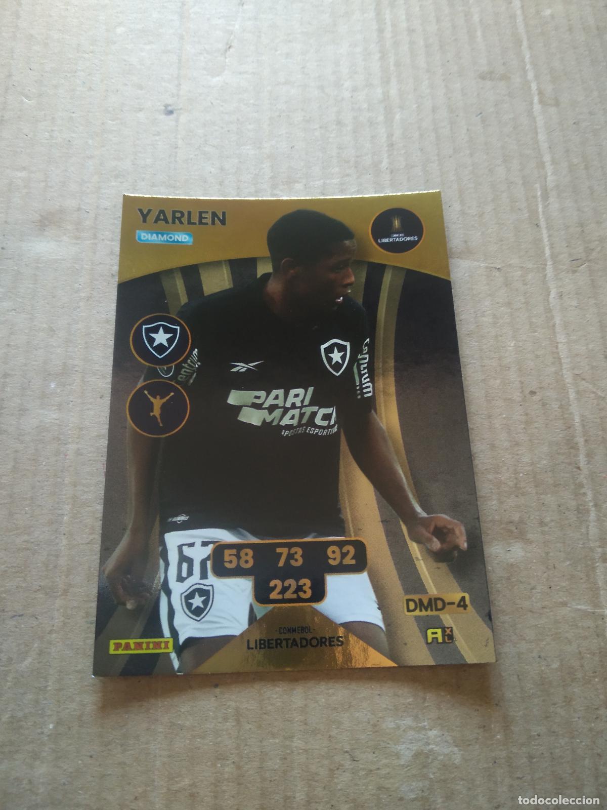 Cromos de F&uacute;tbol: YARLEN BOTAFOGO GREMIO CROMO FUTBOL PANINI ADRENALYN CONMEBOL LIBERTADORES SUDAMERICANA 2024