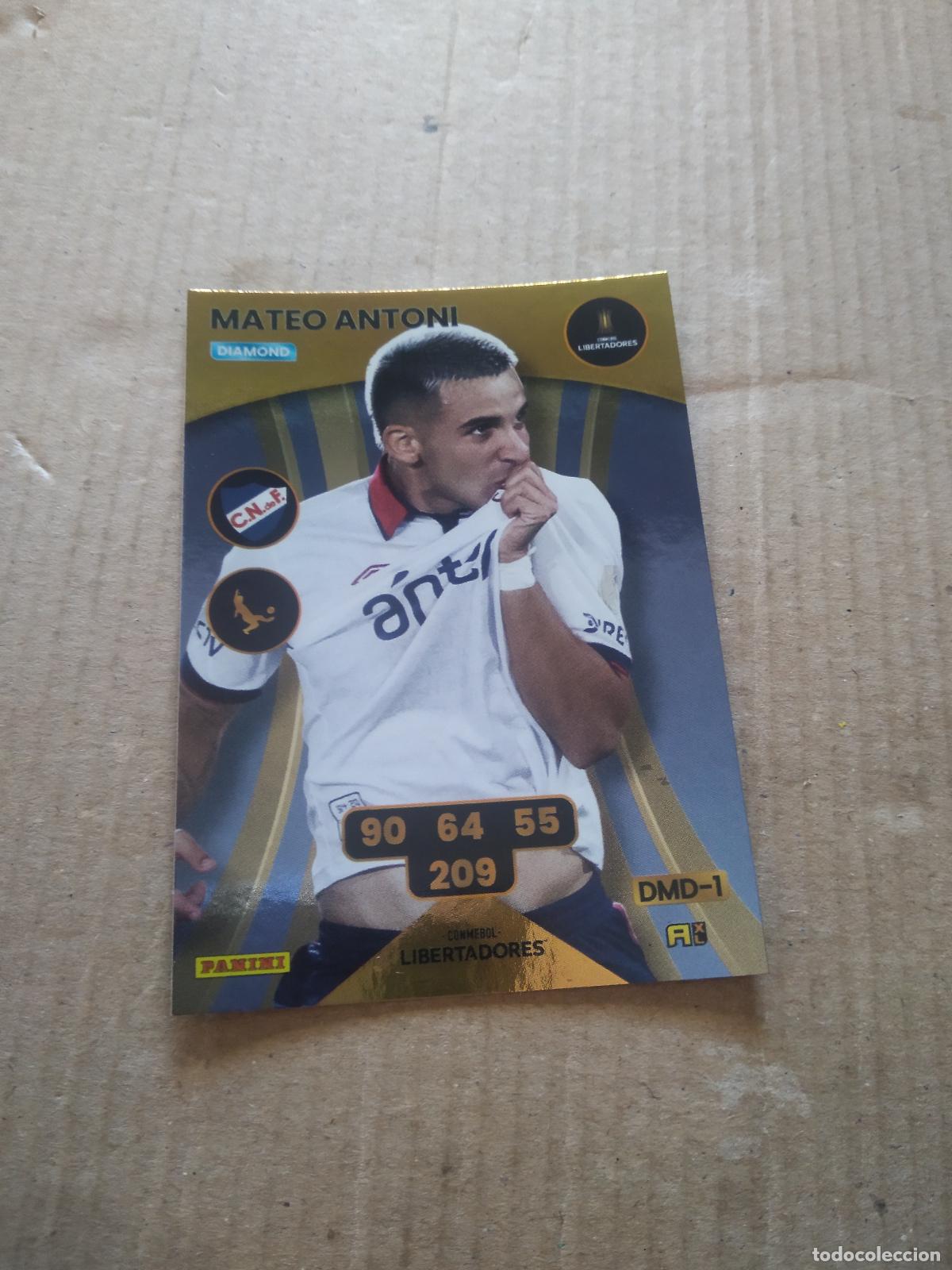 Cromos de F&uacute;tbol: MATEO ANTONI NACIONAL URUGUAY CROMO FUTBOL PANINI ADRENALYN CONMEBOL LIBERTADORES SUDAMERICANA 2024