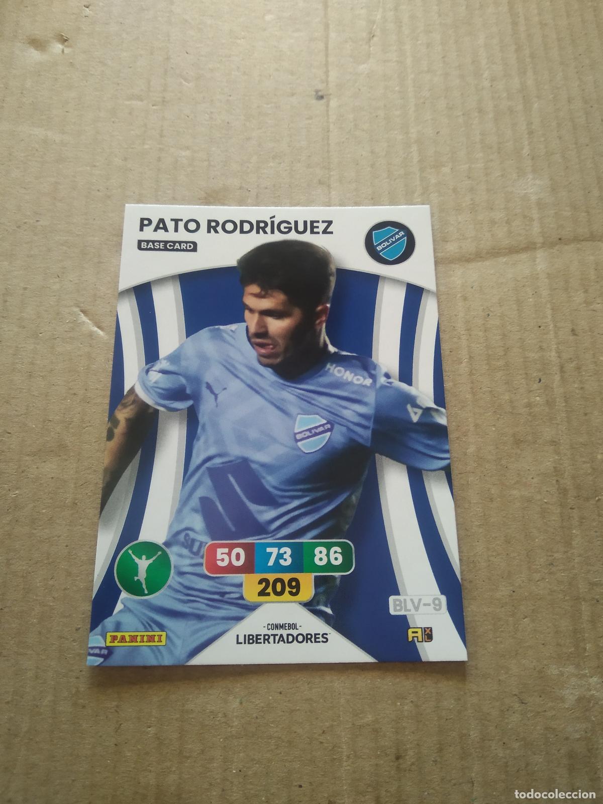 Cromos de F&uacute;tbol: BLV-9 PATO RODRIGUEZ BOLIVAR CROMO FUTBOL PANINI ADRENALYN CONMEBOL LIBERTADORES SUDAMERICANA 2024