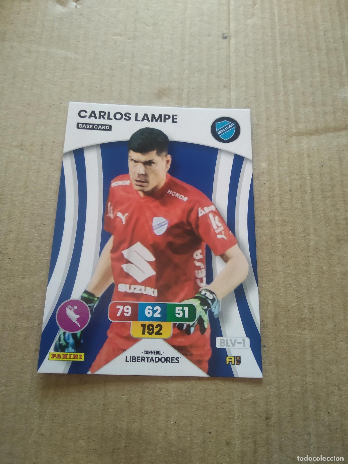 Cromos de F&uacute;tbol: BLV-1 CARLOS LAMPE BOLIVAR CROMO FUTBOL PANINI ADRENALYN CONMEBOL LIBERTADORES SUDAMERICANA 2024