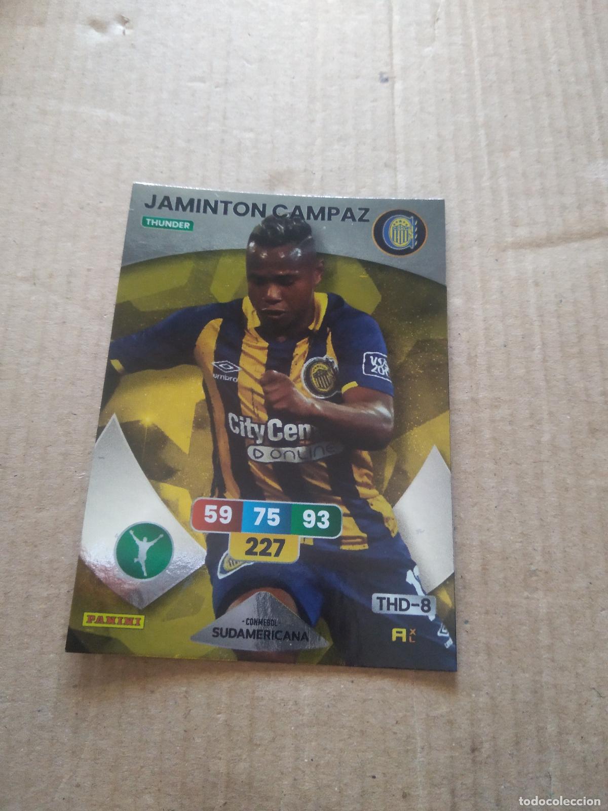 Cromos de F&uacute;tbol: JAMINTON CAMPAZ ROSARIO CROMO FUTBOL PANINI ADRENALYN CONMEBOL LIBERTADORES SUDAMERICANA 2024