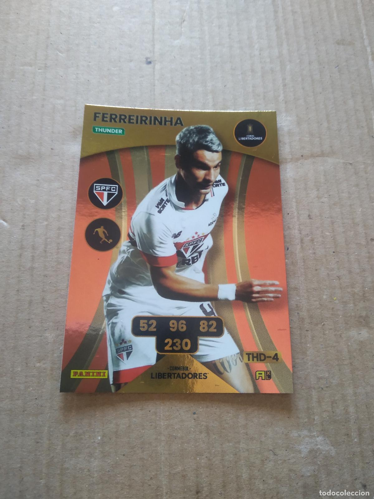Cromos de F&uacute;tbol: FERREIRINHA SAO PAULO CROMO FUTBOL PANINI ADRENALYN CONMEBOL LIBERTADORES SUDAMERICANA 2024