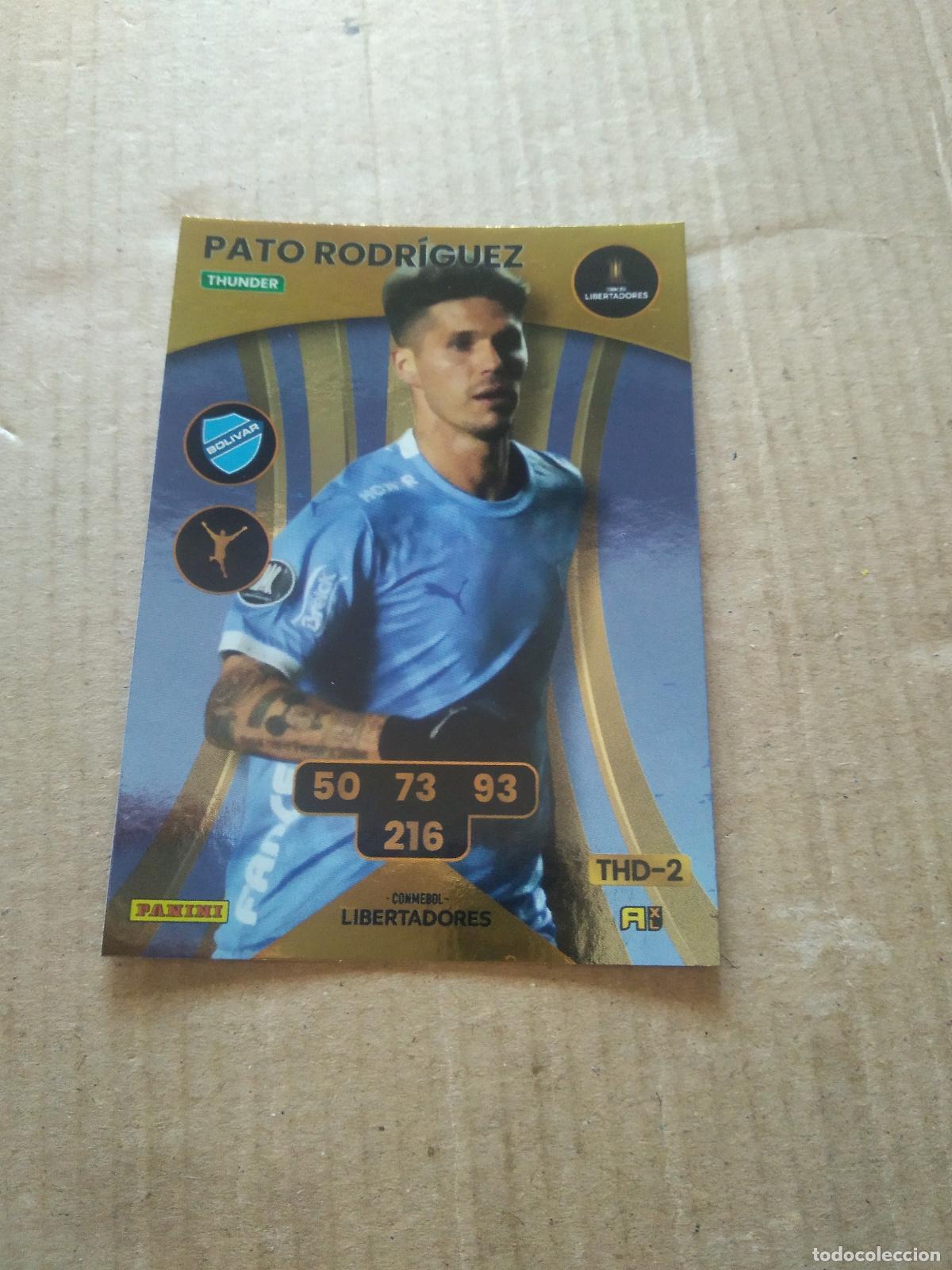 Cromos de F&uacute;tbol: PATO RODRIGUEZ BOLIVAR CROMO FUTBOL PANINI ADRENALYN CONMEBOL LIBERTADORES SUDAMERICANA 2024