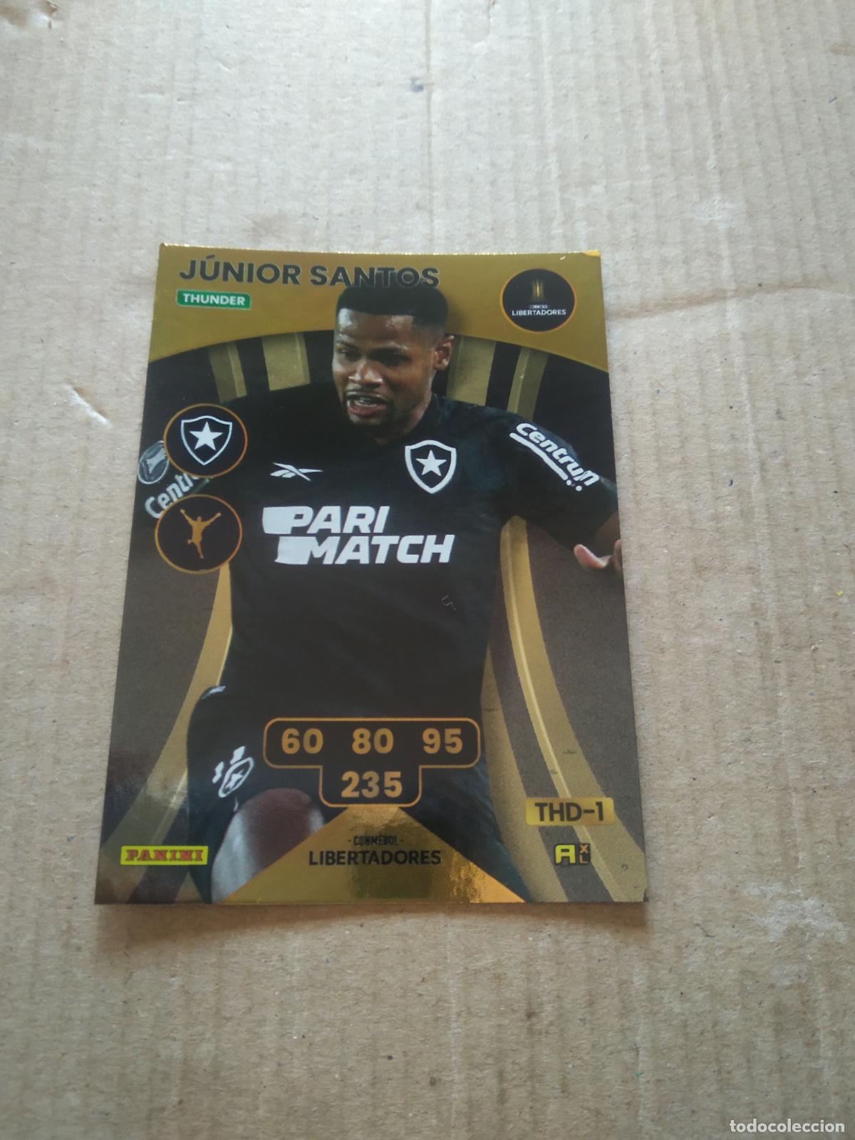 Cromos de F&uacute;tbol: JUNIOR SANTOS BOTAFOGO CROMO FUTBOL PANINI ADRENALYN CONMEBOL LIBERTADORES SUDAMERICANA 2024