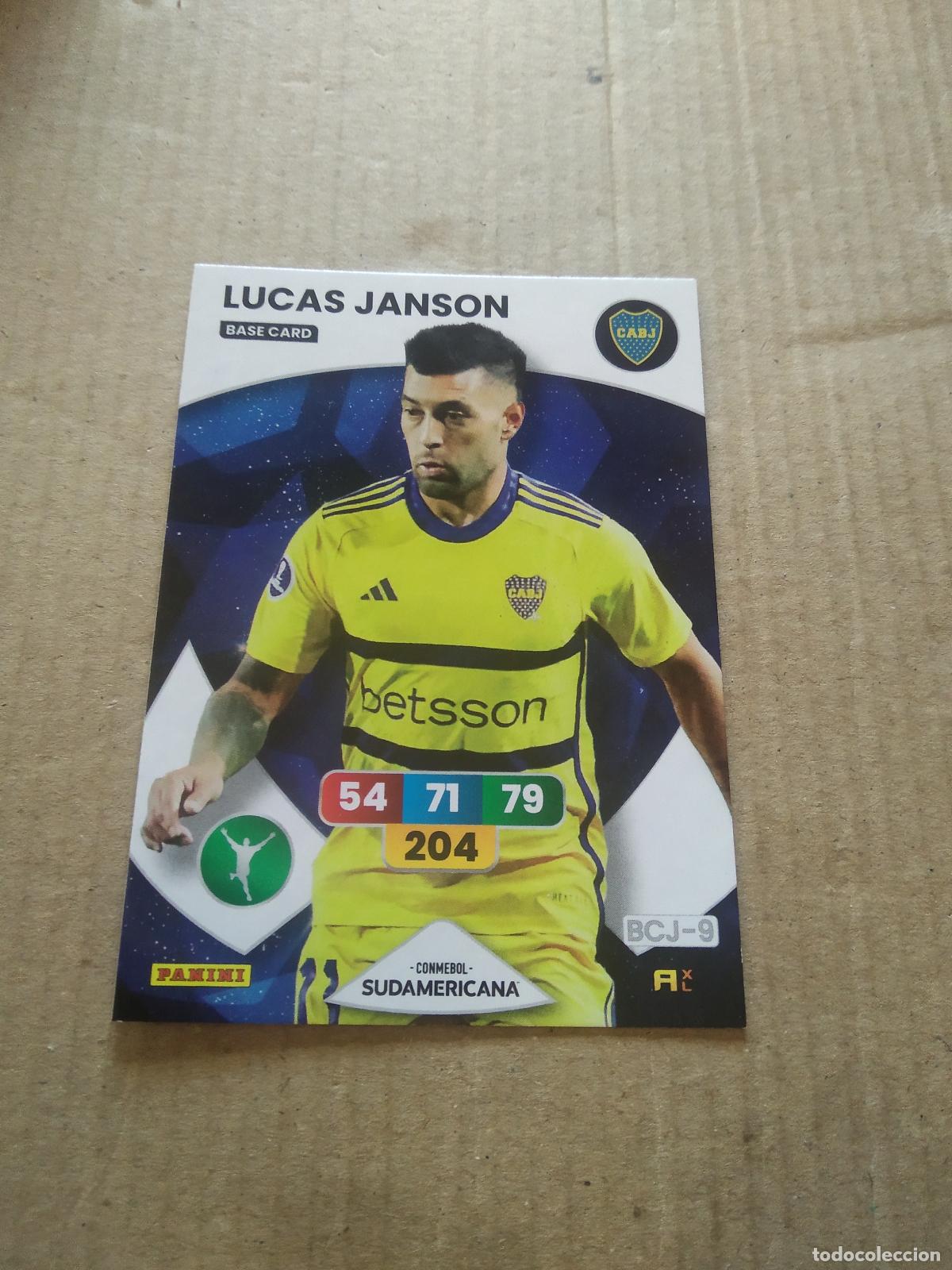 Cromos de F&uacute;tbol: LUCAS JANSON BOCA JUNIORS CROMO FUTBOL PANINI ADRENALYN CONMEBOL LIBERTADORES SUDAMERICANA 2024
