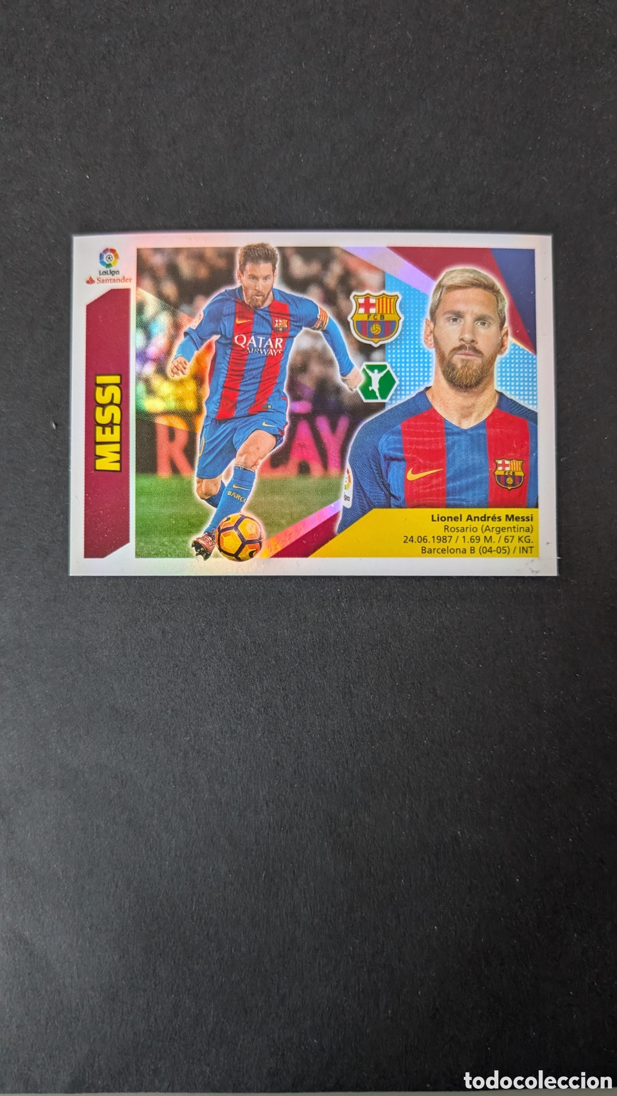 Cromos de F&uacute;tbol: L2 MESSI BARCELONA LIGA ESTE 2017/18 17 18 NUNCA PEGADO SIN PEGAR