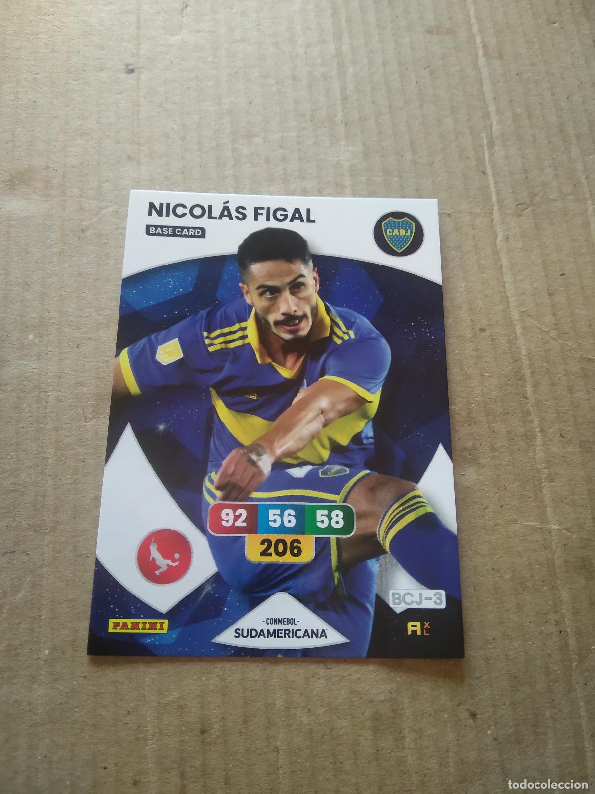 Cromos de F&uacute;tbol: NICOLAS FIGAL BOCA CROMO FUTBOL PANINI ADRENALYN CONMEBOL LIBERTADORES SUDAMERICANA 2024